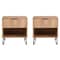 Manhattan Comfort DUMBO 1.0 Nightstand in Golden Brown, 2PK 2-NS001-GB - alternate 8
